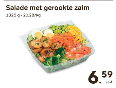 Promotie: Salade met gerookte zalm