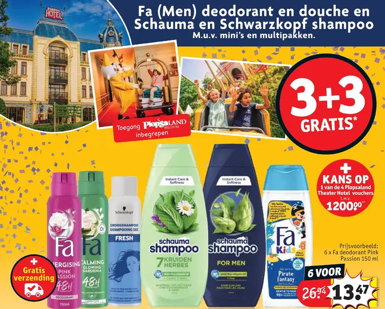 Promotie: Fa deodorant Pink Passion