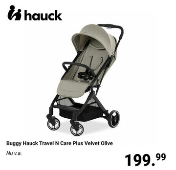 Aanbieding: Buggy Hauck Travel N Care Plus Velvet Olive