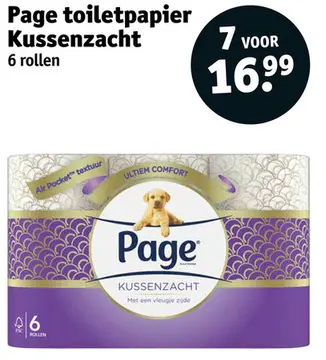 Aanbieding: Toiletpapier Kussenzacht