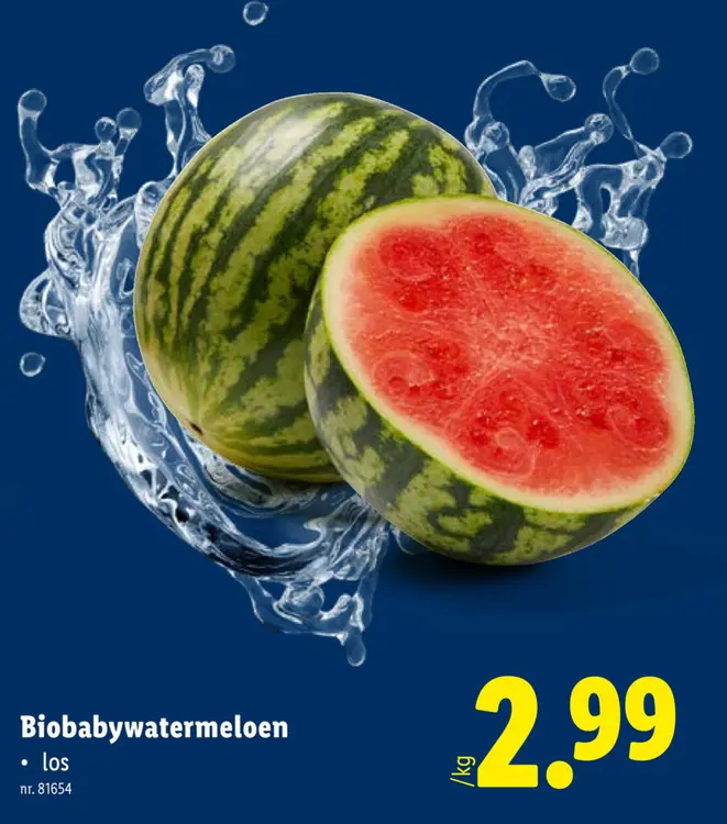 Promotie: Biobabywatermeloen