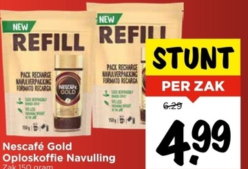 Aanbieding: Nescafé Gold Oploskoffie Navulling