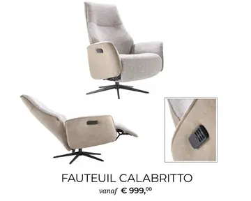 Aanbieding: FAUTEUIL CALABRITTO