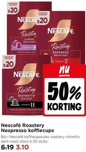 Aanbieding: Roastery Nespresso koffiecups