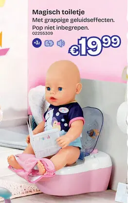 Aanbieding: Magisch toiletje met geluid