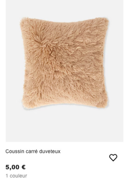 Offre: Coussin carré duveteux