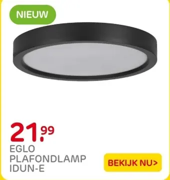 Aanbieding: Eglo plafondlamp idun-e