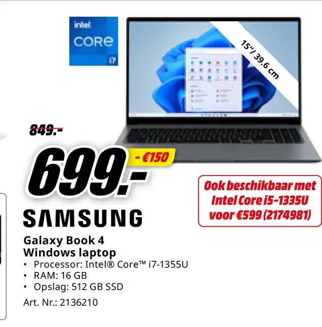 Promotie: Galaxy Book 4 Windows laptop