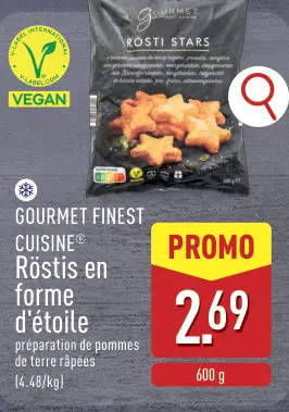 Offre: Röstis en forme d'étoile