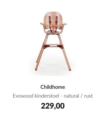Aanbieding: Evowood kinderstoel - natural / rust