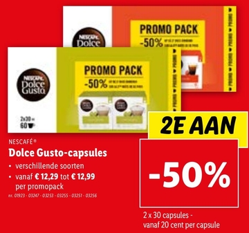 Aanbieding: Dolce Gusto - capsules