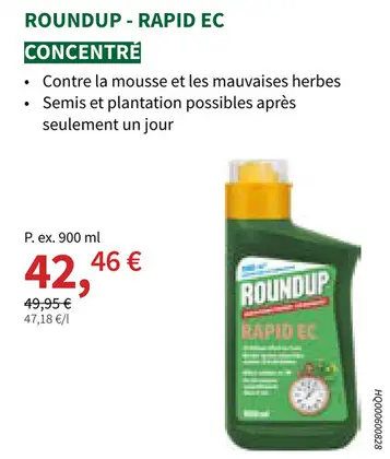 Offre: Roundup rapid ec
