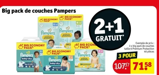 Offre: Big pack de couches