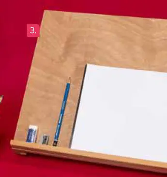 Promotie: Houten tekentafel