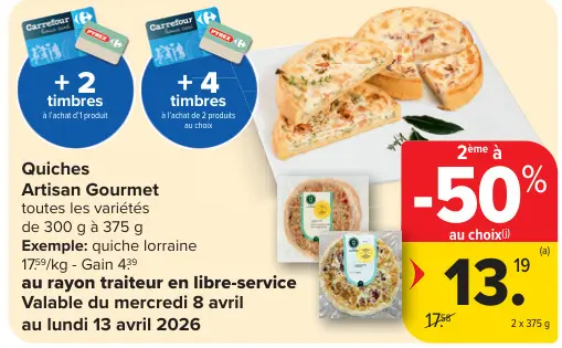 Offre: Quiches