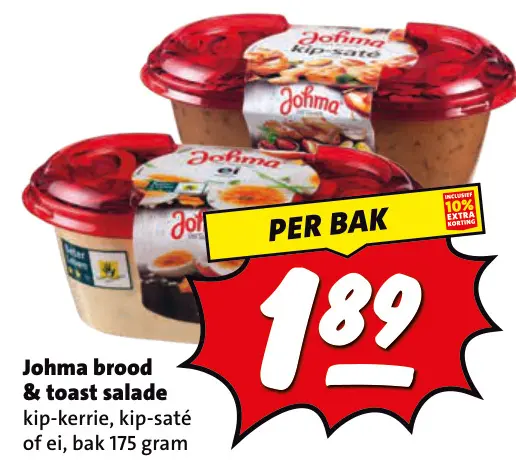 Aanbieding: Johma brood & toast salade