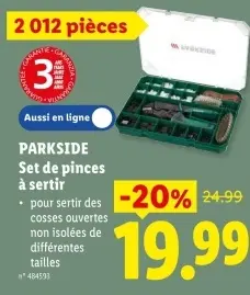 Offre: Set de pinces a sertir