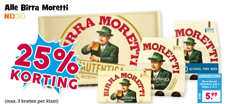Aanbieding: Birra Moretti