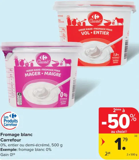 Offre: Fromage blanc