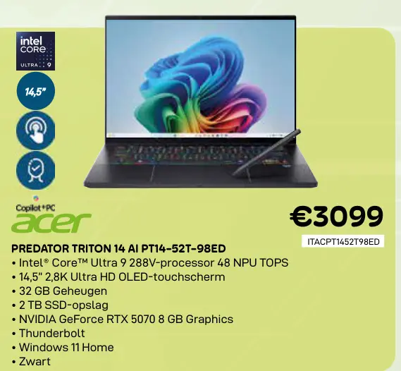 Promotie: Predator triton 14 ai pt14-52t-98ed