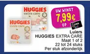 Aanbieding: HUGGIES EXTRA CARE Luiers