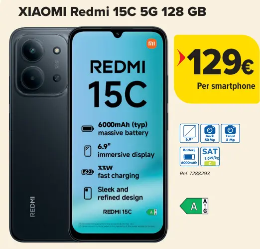 Aanbieding: Redmi 15C 5G 128 GB
