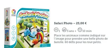 Offre: Safari Photo