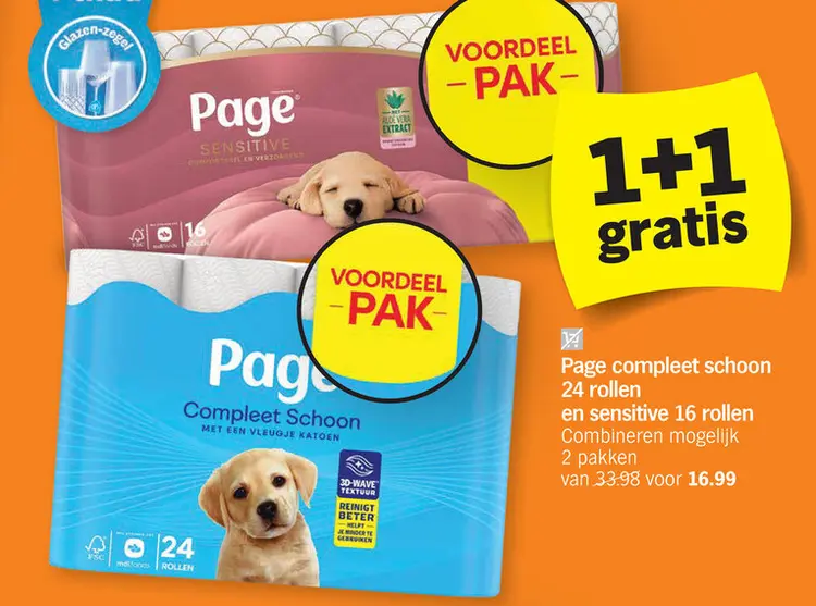 Promotie: Page compleet schoon en sensitive