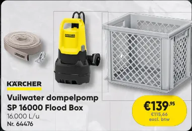 Promotie: Vuilwater dompelpomp SP 16000 Flood Box