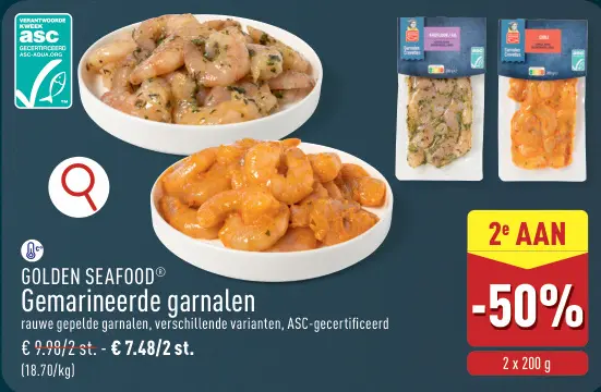 Promotie: Gemarineerde garnalen