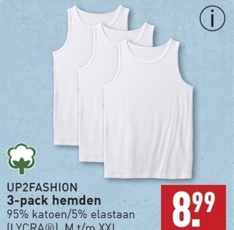 Aanbieding: 3-pack hemden