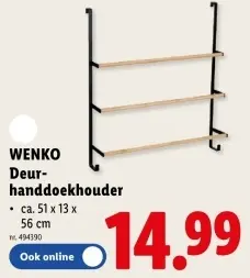 Promotie: Deurhanddoekhouder