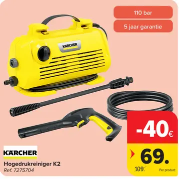 Aanbieding: Hogedrukreiniger K2