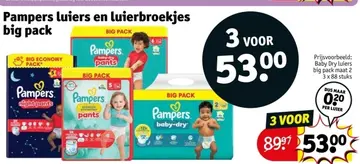Aanbieding: Pampers luiers en luierbroekjes big pack