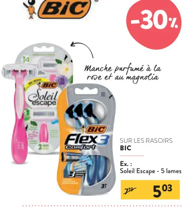 Offre: Rasoirs BIC