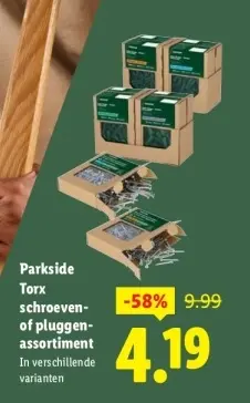 Aanbieding: Schroeven of pluggen