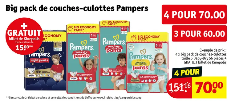 Offre: Big pack de couches-culottes