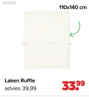 Aanbieding: Laken Ruffle