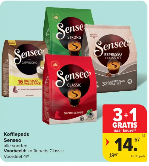 Promotie: Koffiepads