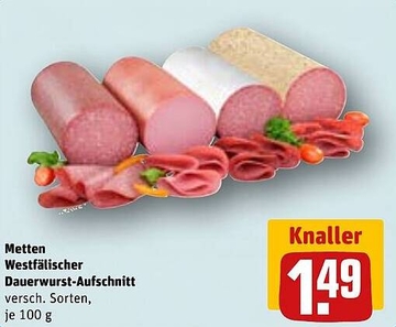 Aanbieding: Metten Westfälischer Dauerwurst-Aufschnitt