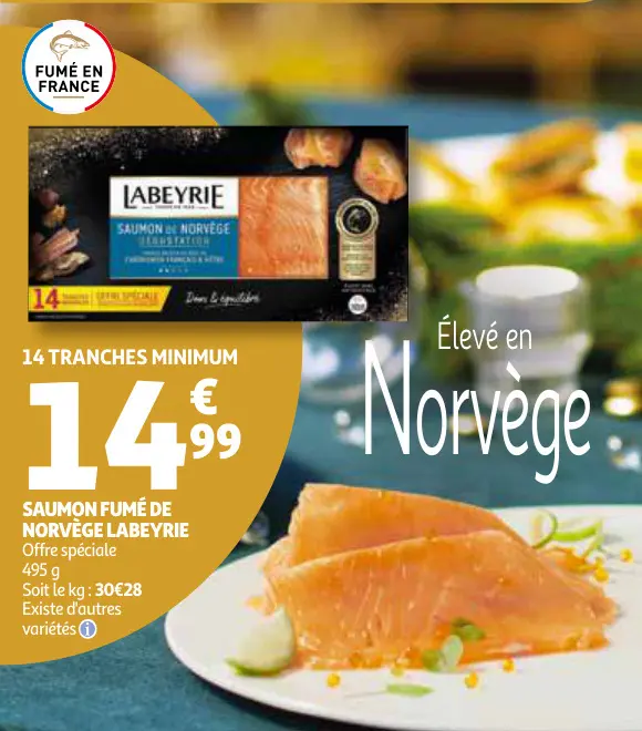 Promotie: Saumon fumé de norvège
