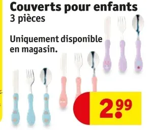 Offre: Couverts pour enfants