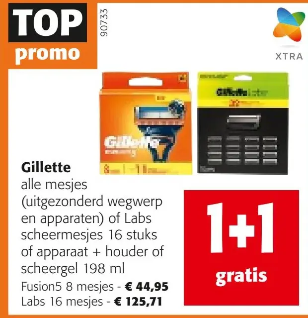 Aanbieding: Gillette alle mesjes