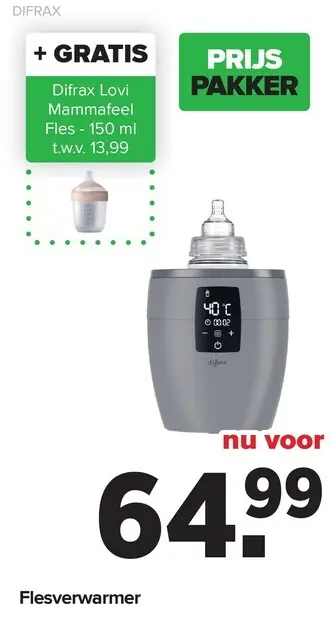 Promotie: Flesverwarmer