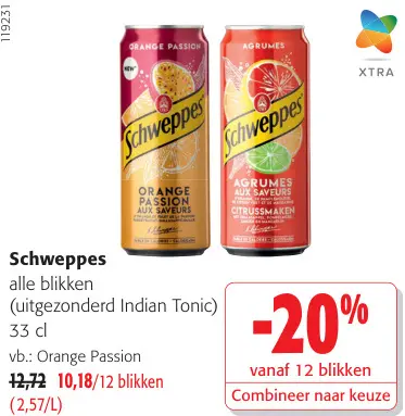 Promotie: Schweppes alle blikken