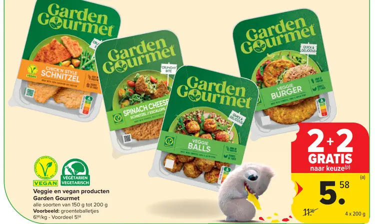 Promotie: Veggie en vegan producten