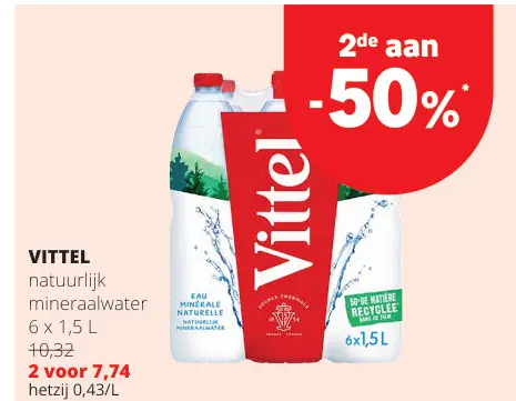Promotie: VITTEL natuurlijk mineraalwater