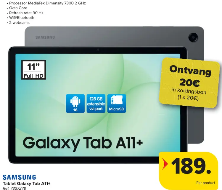 Promotie: Tablet Galaxy Tab A11+