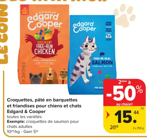 Offre: Croquettes, pâté en barquettes et friandises 