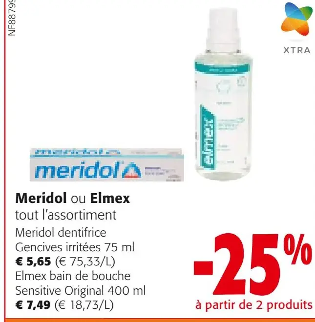 Offre: Meridol ou Elmex tout l'assortiment